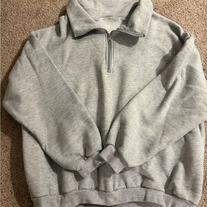 SHEIN Light Gray Zip-Up